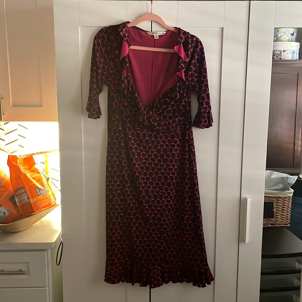 Diane Von Furstenberg, 100% silk dress